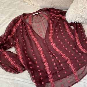 Anthropologie Silk Blouse